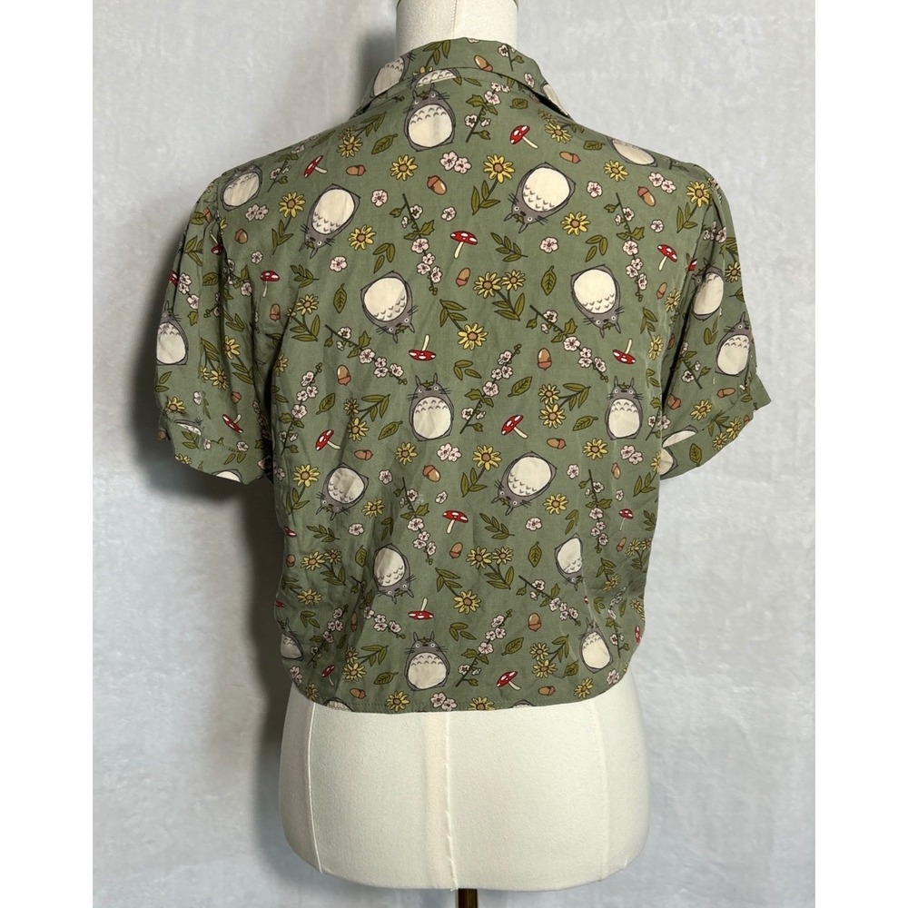 Her Universe X My Neighbor Totoro Front Tie Top Sz S Anime Woodland Fairy Whimsy - Picture 3 of 10